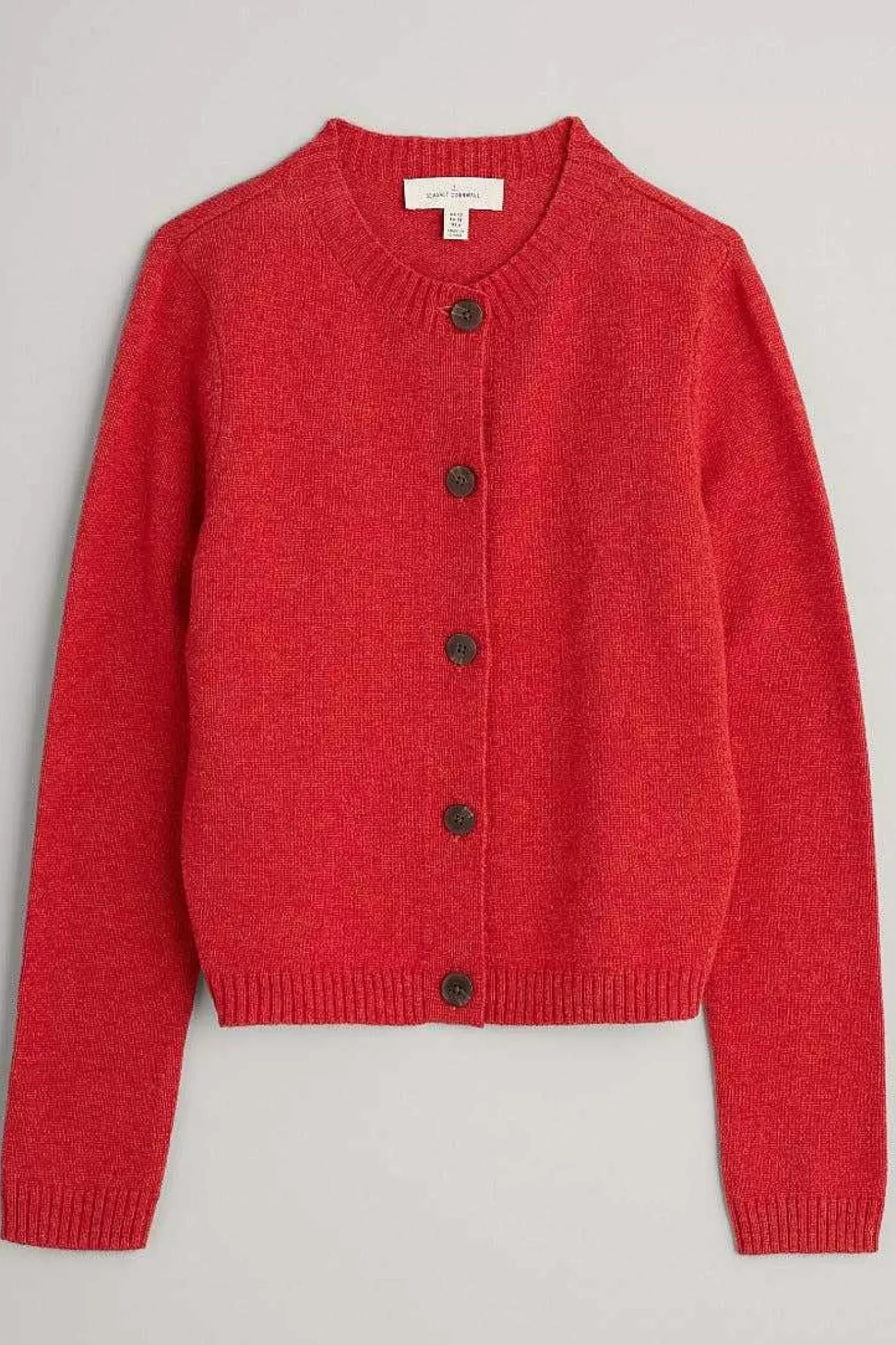 Knitwear<Seasalt Cornwall Tern Tide Cardigan Tomato