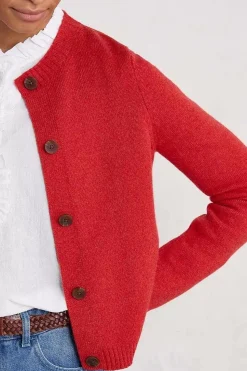 Knitwear<Seasalt Cornwall Tern Tide Cardigan Tomato