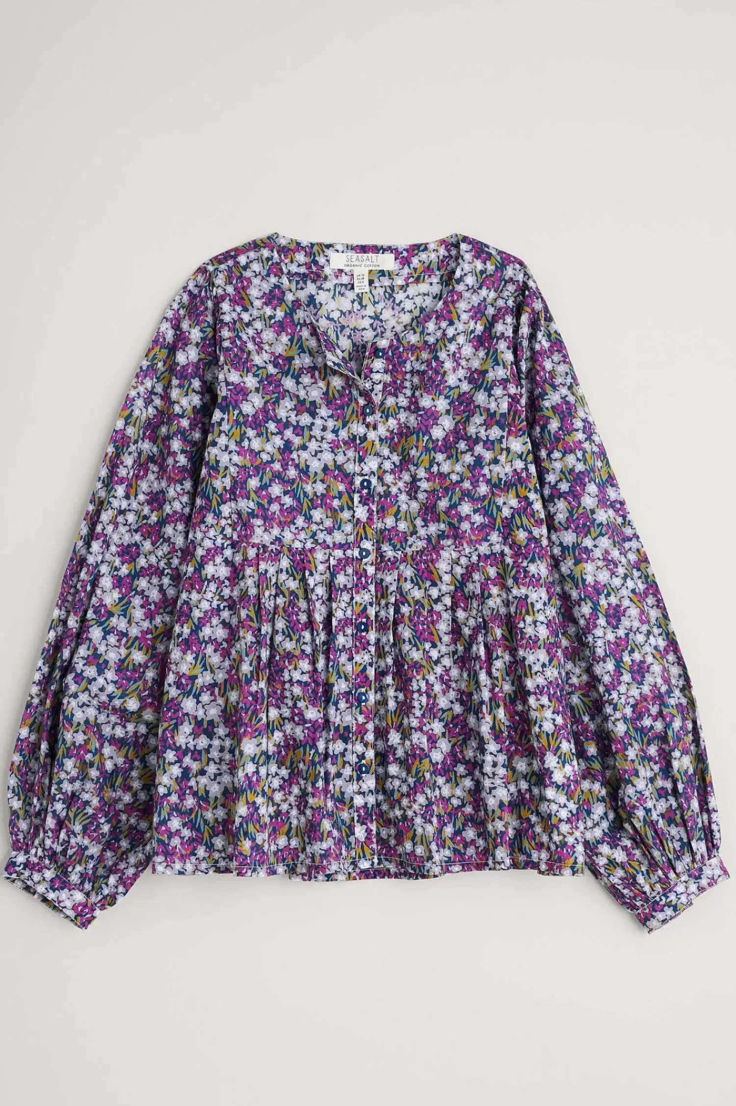 Tops<Seasalt Cornwall Thornapple Organic Cotton Shirt (Gots) Heather Fields Verbena