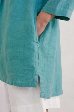 Tunics<Seasalt Cornwall Tide Clock 3/4 Sleeve Tunic Tidepool