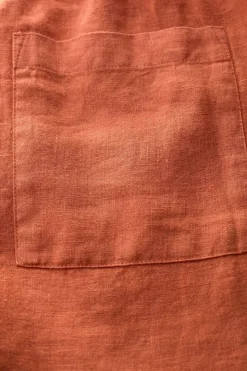 Trousers & Shorts<Seasalt Cornwall Tide Flow Wide Leg Linen Trousers Papaya