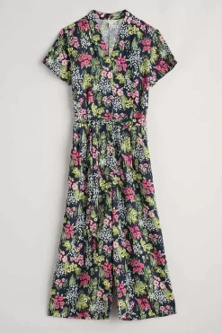 Trousers & Shorts<Seasalt Cornwall Treen Cove Linen Jumpsuit Painterly Field Maritime
