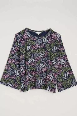 Nightwear<Seasalt Cornwall Tree Shadow Jersey Pyjamas Riverbed Floral Maritime