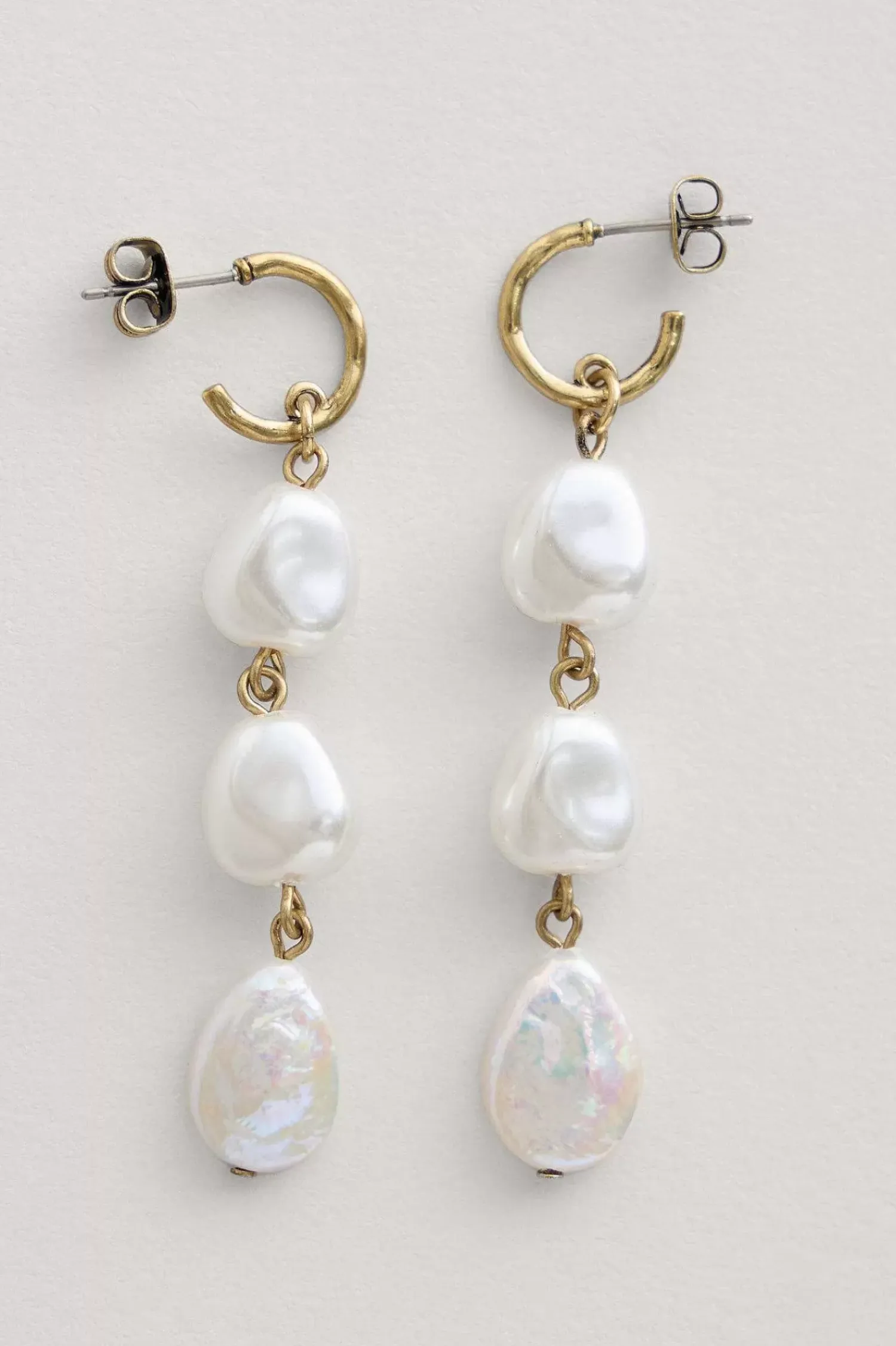 Jewellery<Seasalt Cornwall Valency Freshwater Pearl Drop Earrings Arthek Mix