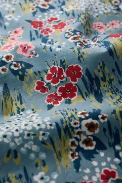 Tops<Seasalt Cornwall Watercolour Sketch 3/4 Sleeve Top (Gots) Painterly Field Wade