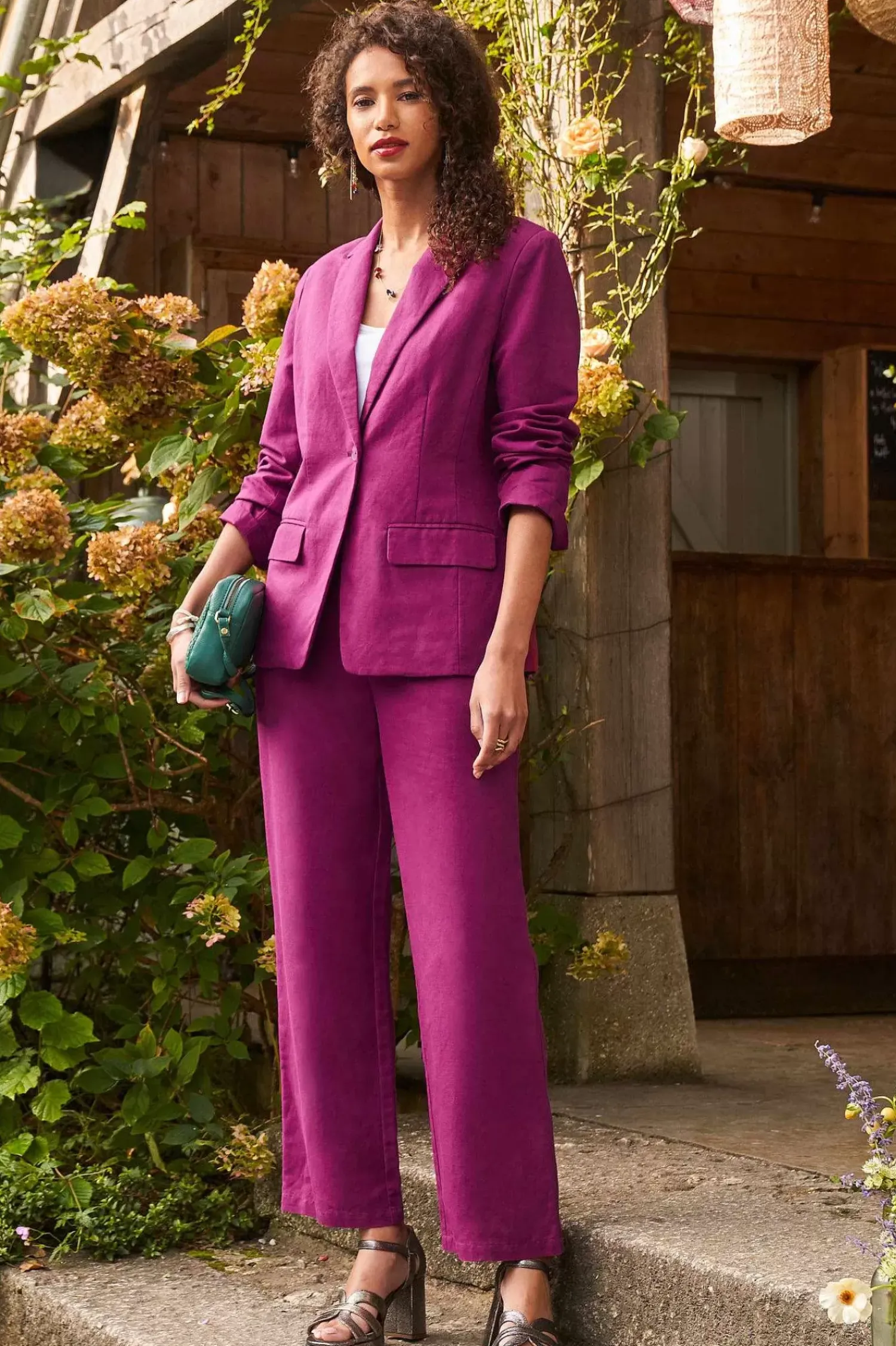 Trousers & Shorts<Seasalt Cornwall Westlin Straight Leg Suit Trousers Cassis