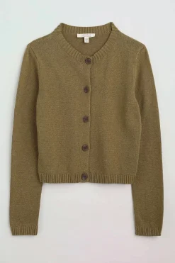 Knitwear<Seasalt Cornwall Wheal Pool Organic Cotton Cardigan Fern Moss