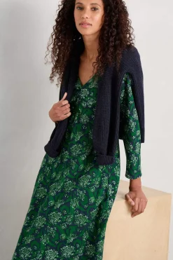 Dresses<Seasalt Cornwall Willow Blossom Dress Woodland Garlic Maritime