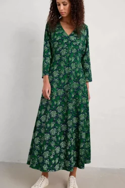 Dresses<Seasalt Cornwall Willow Blossom Dress Woodland Garlic Maritime