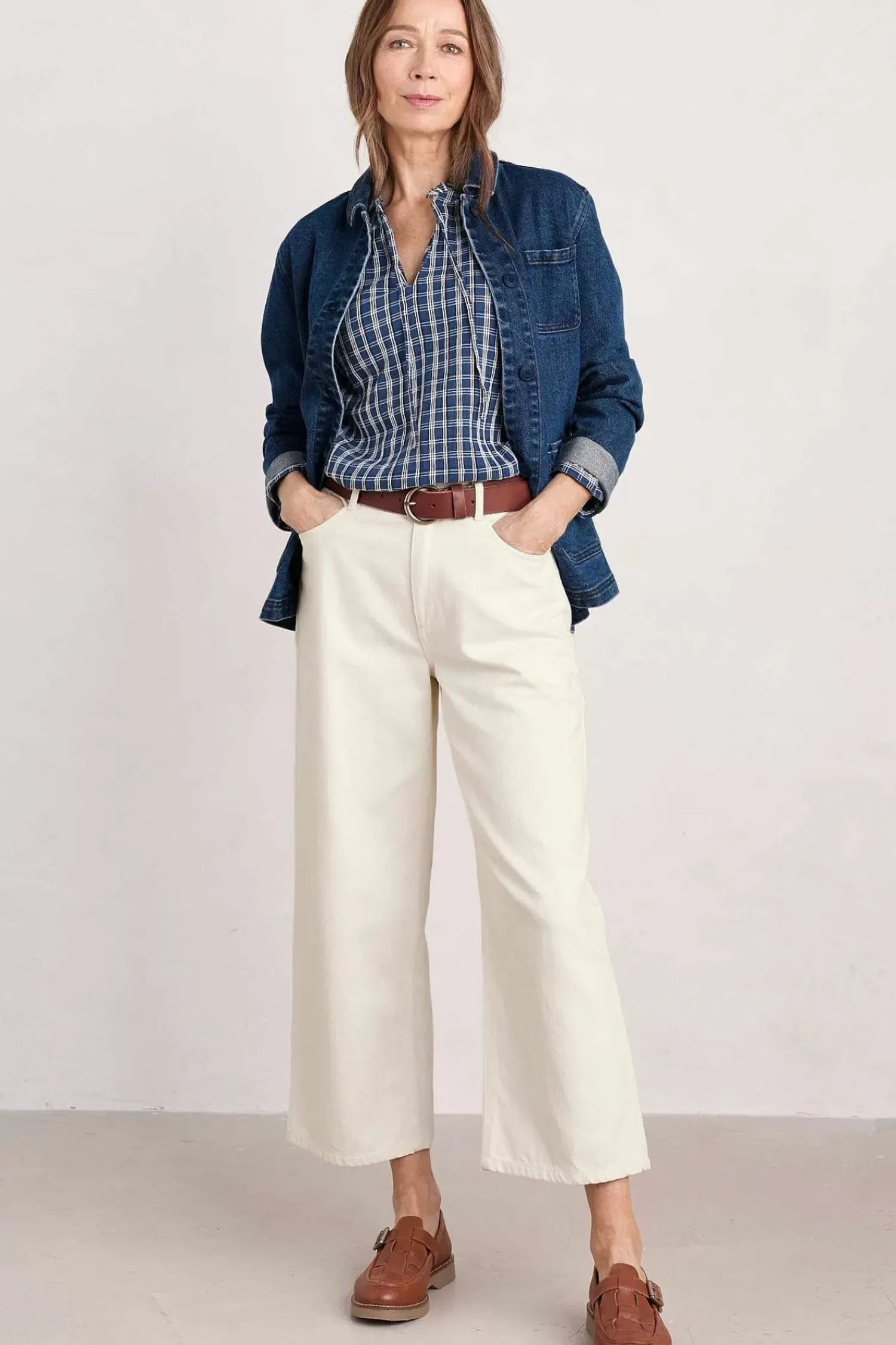 Tops<Seasalt Cornwall Winnard 3/4 Sleeve Top (Gots) Betony Squall