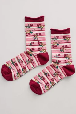 Socks & Tights<Seasalt Cornwall Women's Arty Organic Cotton Socks Heather Sketch Aran