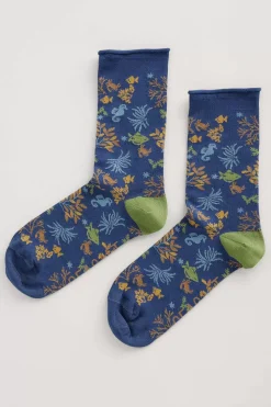 Socks & Tights<Seasalt Cornwall Women's Arty Socks Salt Marsh Maritime