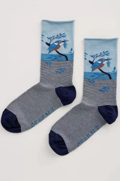 Socks & Tights<Seasalt Cornwall Women's Arty Socks Salt Marsh Maritime