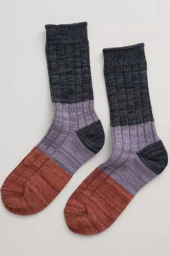 Socks & Tights<Seasalt Cornwall Women's Bloomin Good Socks Late Light Nickel