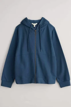 Tops<Seasalt Cornwall Wych Elm Zip Up Hoodie Squall